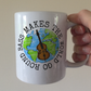 Double Bass Mug - Bass Makes The World Go Round - Gift For Bassist - Jazz Musician Gift