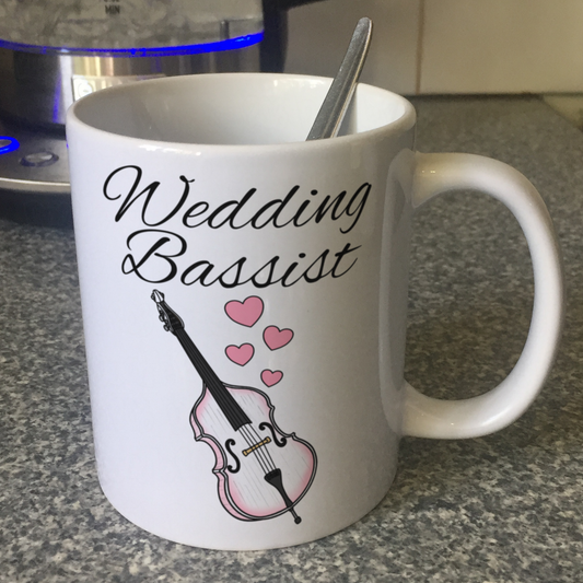 Double Bass Wedding Mug - Wedding Bassist Musician Gift