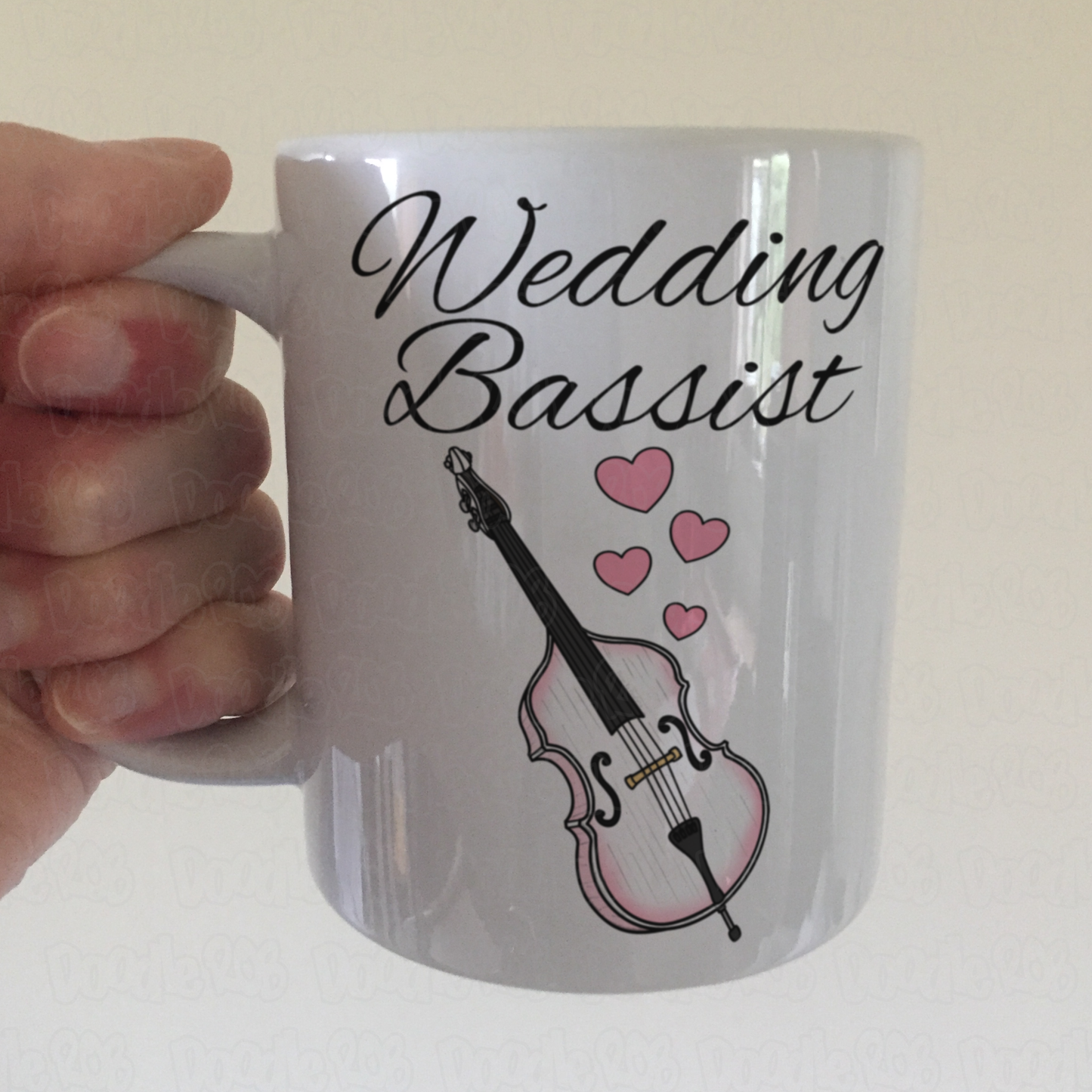 Double Bass Wedding Mug - Wedding Bassist Musician Gift