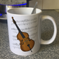 Double Bass Music Notation Mug (Colour) - Gift For Bassist - Jazz Musician Gift