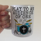 Church Drummer Mug - I Play To An Audience Of One - Christian Musician Gift