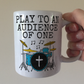 Church Drummer Mug - I Play To An Audience Of One - Christian Musician Gift