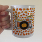 Autumn Drum Kit Mug (Leaves) - Gift For Drummer - Percussionist Musician Gift For Fall or Thanksgiving