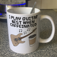 Electric Guitar Coffee Mug - I Play Guitar Best When Caffeinated - Guitarist Musician Gift