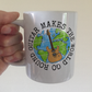 Electric Guitar Mug - Guitar Makes The World Go Round - Guitarist Gift - Guitar Teacher Mug