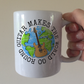 Electric Guitar Mug - Guitar Makes The World Go Round - Guitarist Gift - Guitar Teacher Mug