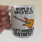 Left Handed Guitar Mug - World's Greatest Left-Handed Guitarist - Gift For Lefty Guitarist