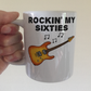 60th Birthday Guitar Mug - Rockin' My Sixties - Gift For 60 Year Old - Electric Guitarist Mug
