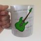 Electric Guitar Notation Mug (Green) - Guitarist Gift - Guitar Teacher Mug - Gift For Musician
