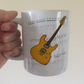 Electric Guitar Notation Mug (Orange) - Guitarist Gift - Guitar Teacher Mug - Gift For Musician