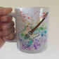 Electric Guitar Rainbow Mug - Guitarist Gift - Guitar Teacher Mug - Gift For Musician