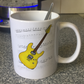Electric Guitar Notation Mug (Yellow) - Guitarist Gift - Guitar Teacher Mug - Gift For Musician