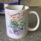 Euphonium Rainbow Mug - Gift For Euphoniumist - Brass Teacher Mug - Brass Musician Gift