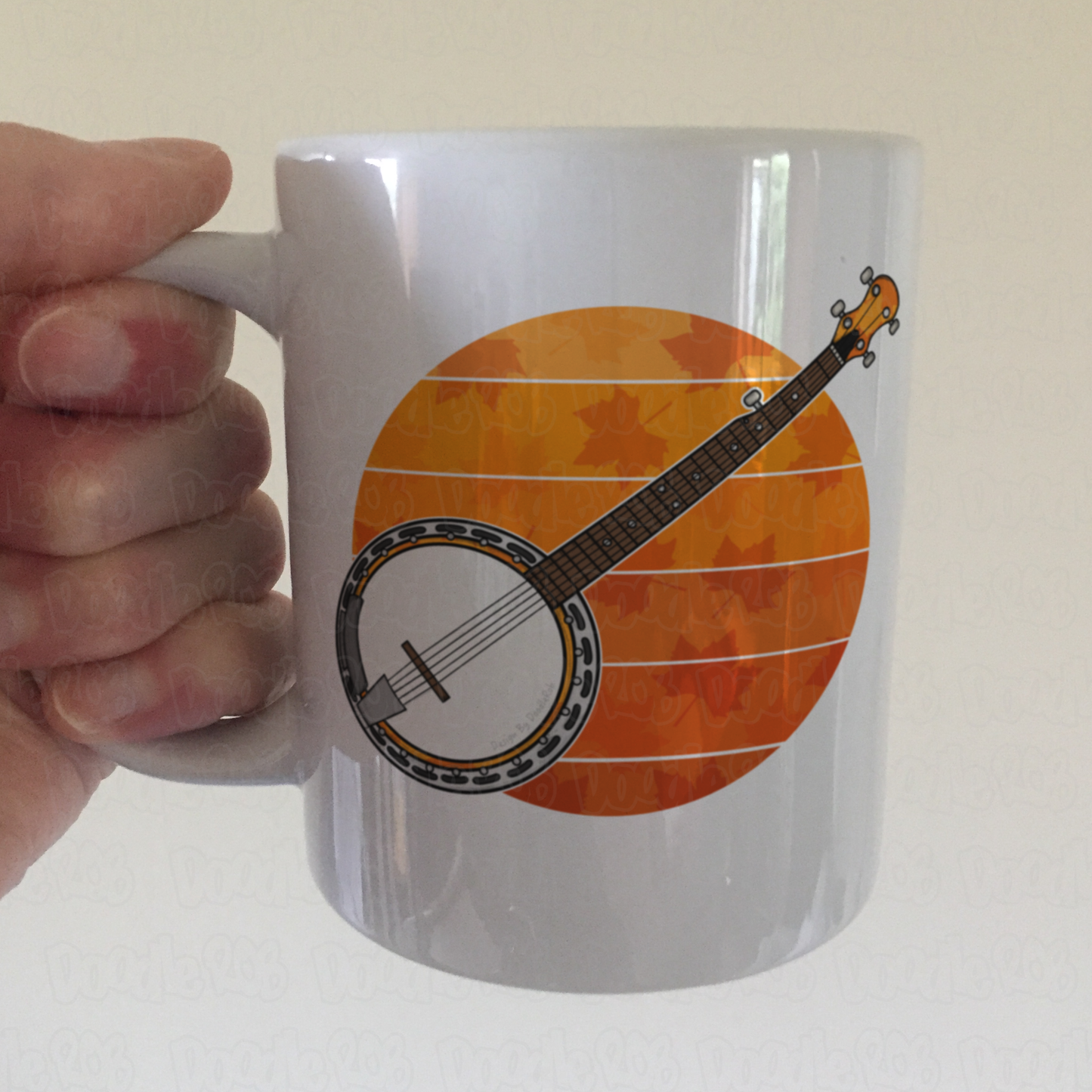 Autumn Banjo Mug - Banjo Teacher Mug - Folk Musician Gift