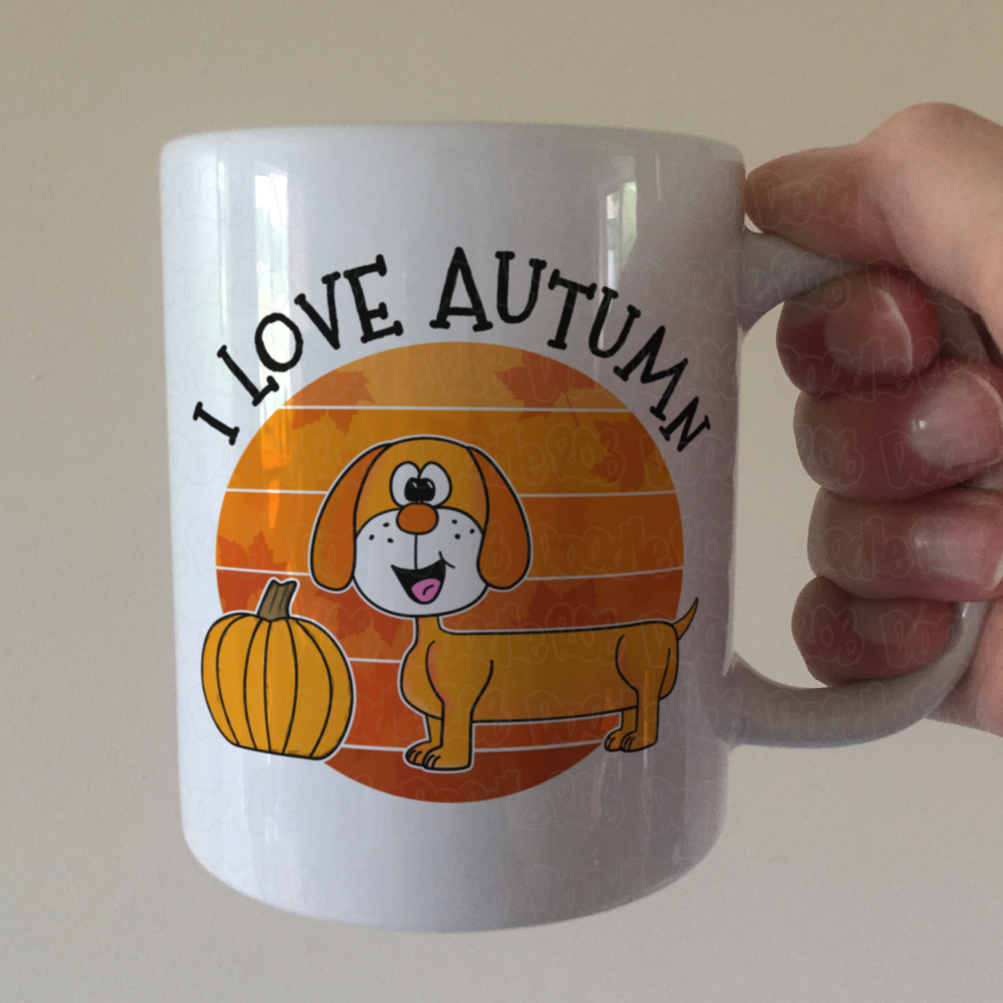 Autumn Dachshund Mug - Dog Lover Mug - Autumn Gift For Her