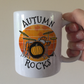 Autumn Drummer Mug - Autumn Rocks - Back To School Gift For Drum Teacher
