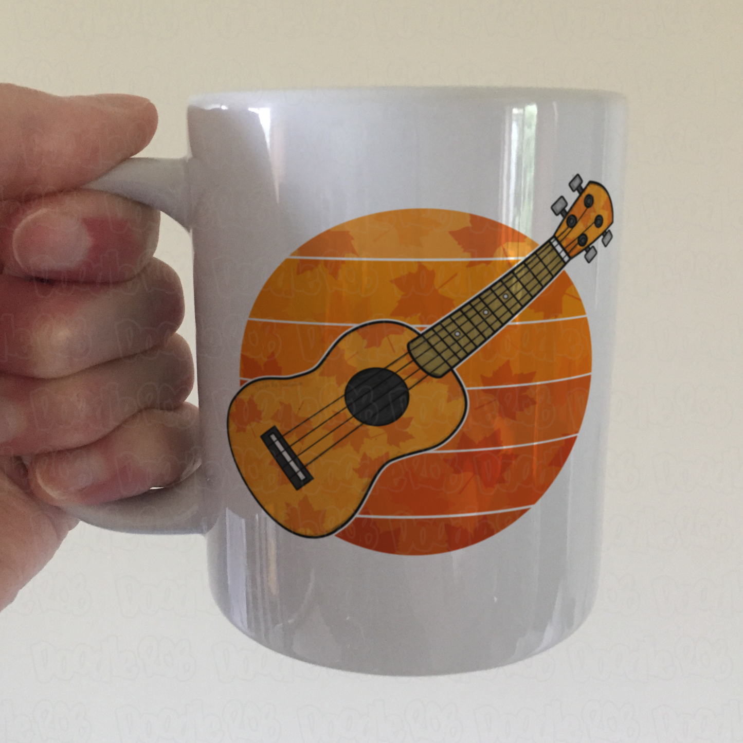 Autumn Ukulele Mug - Uke Player Mug - Ukulele Teacher Back To School Gift