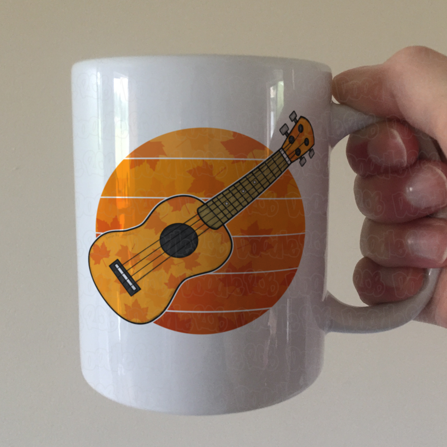 Autumn Ukulele Mug - Uke Player Mug - Ukulele Teacher Back To School Gift
