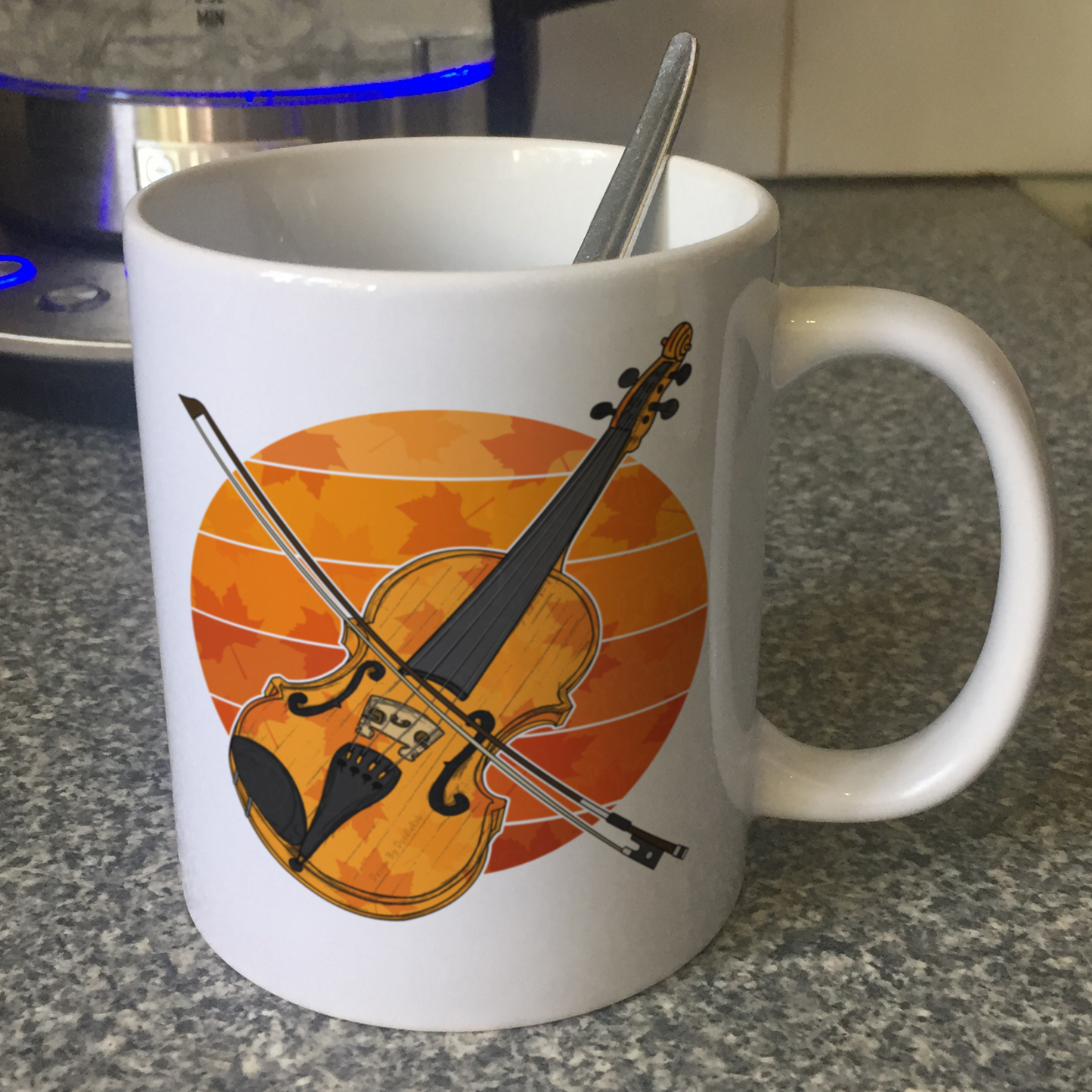 Autumn Violin Mug - Violinist Mug - String Teacher Gift