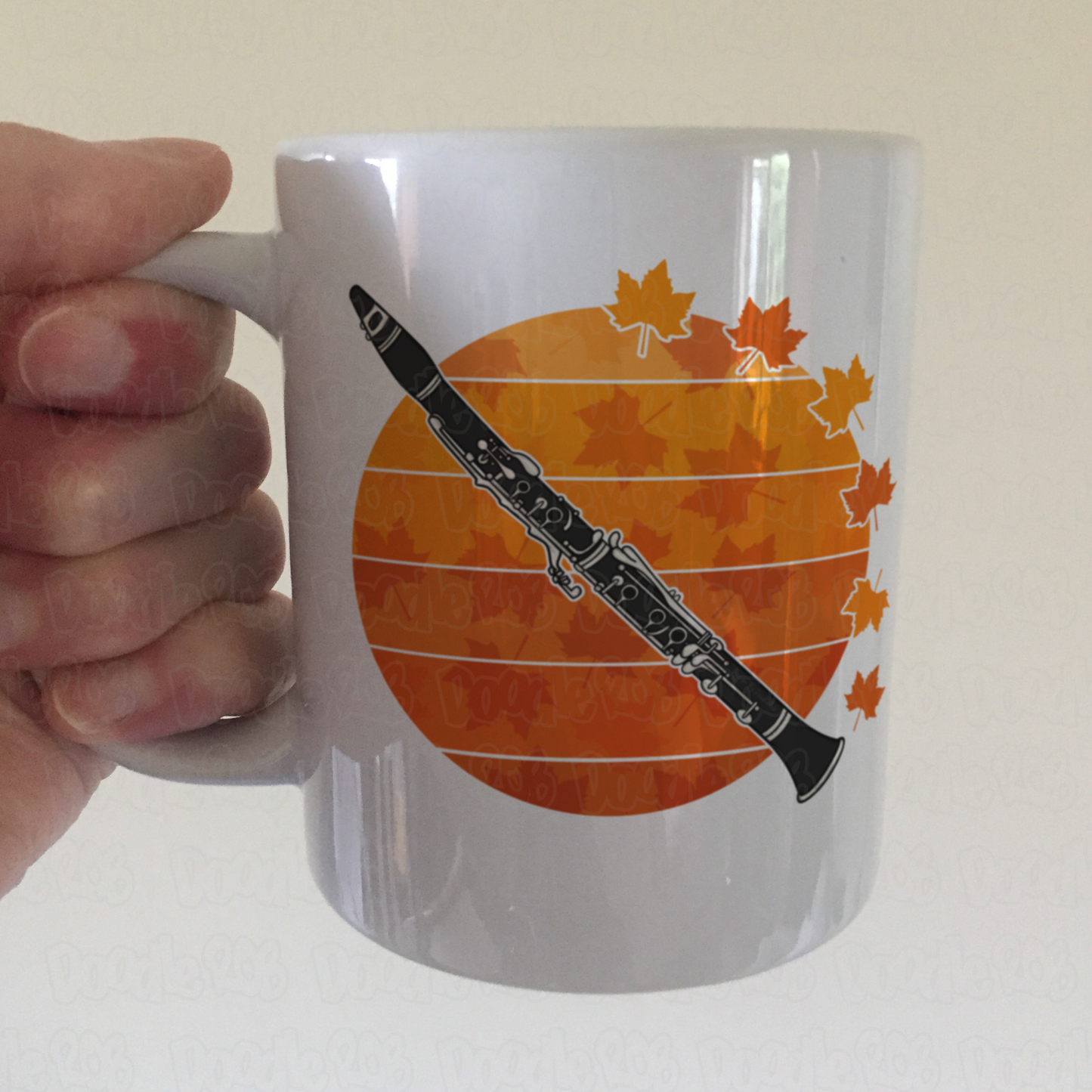 Autumn Clarinet Mug - Gift For Clarinetist - Woodwind Musician Gift