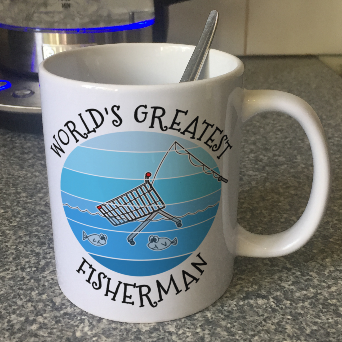 Funny Fishing Mug - World's Greatest Fisherman - Retirement Gift For Him