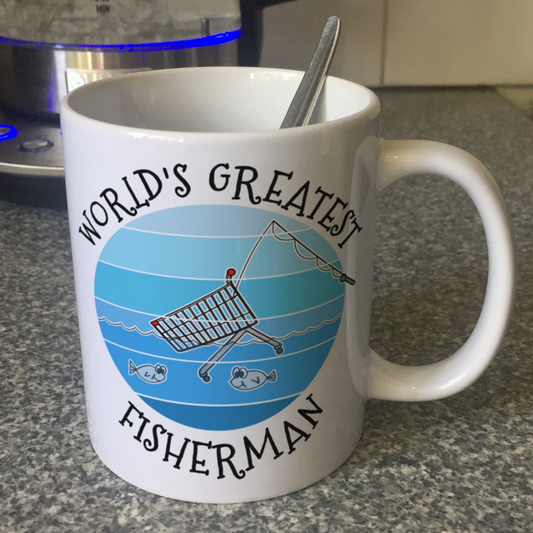 Funny Fishing Mug - World's Greatest Fisherman - Retirement Gift For Him