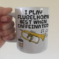 Flugelhorn Coffee Mug - I Play Flugelhorn Best When Caffeinated - Brass Musician Gift