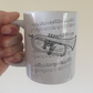 Flugelhorn Music Notation Mug - Gift For Horn Player - Brass Musician Gift