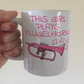 Pink Flugelhorn Mug - This Girl Plays Flugelhorn - Female Brass Musician Gift