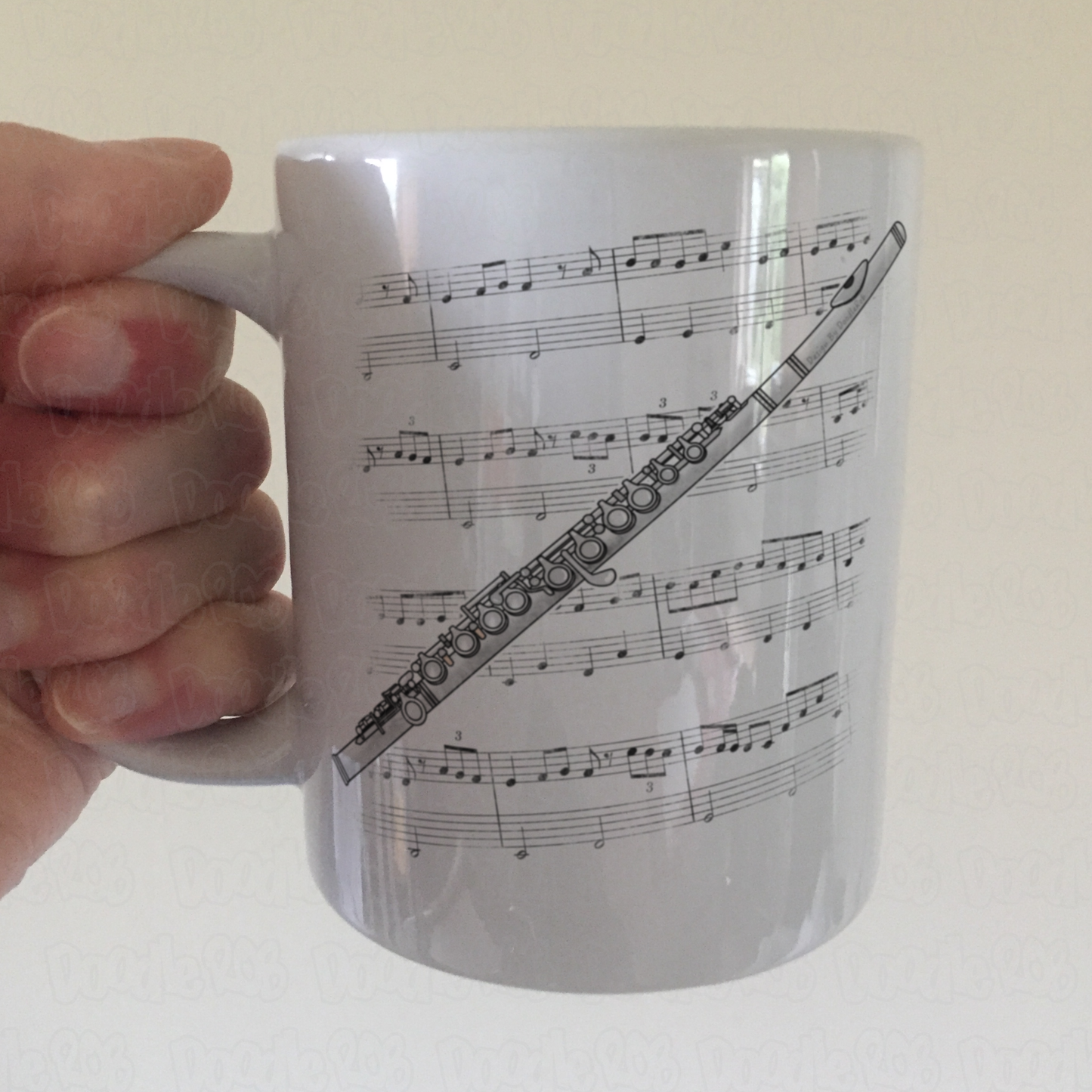 Flute Mug - Gift For Flautist - Woodwind Musician Gift