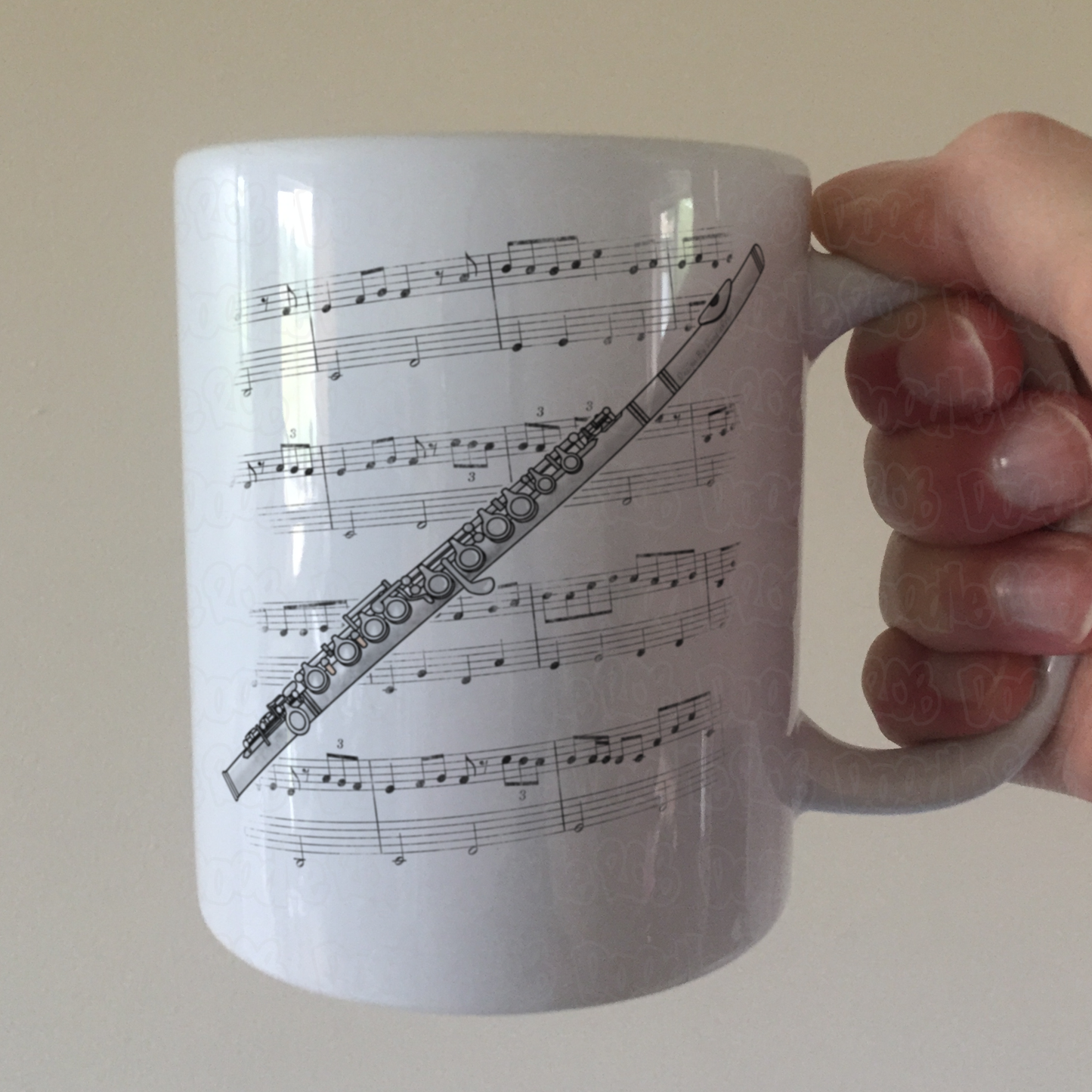 Flute Mug - Gift For Flautist - Woodwind Musician Gift