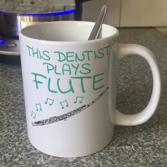 Dentist Flute Mug - This Dentist Plays Flute - Flautist Gift For Dentist