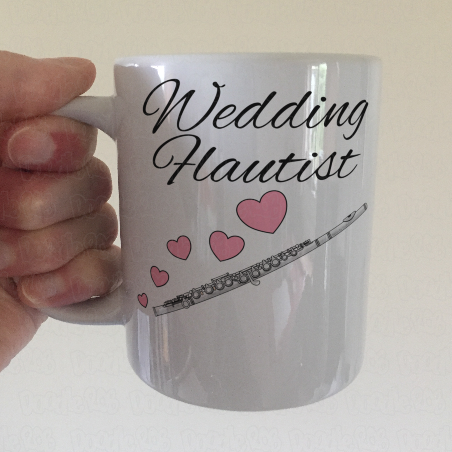 Flute Wedding Mug - Flautist Woodwind Musician Gift
