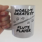 Flautist Mug - World's Greatest Flute Player - Woodwind Teacher Gift