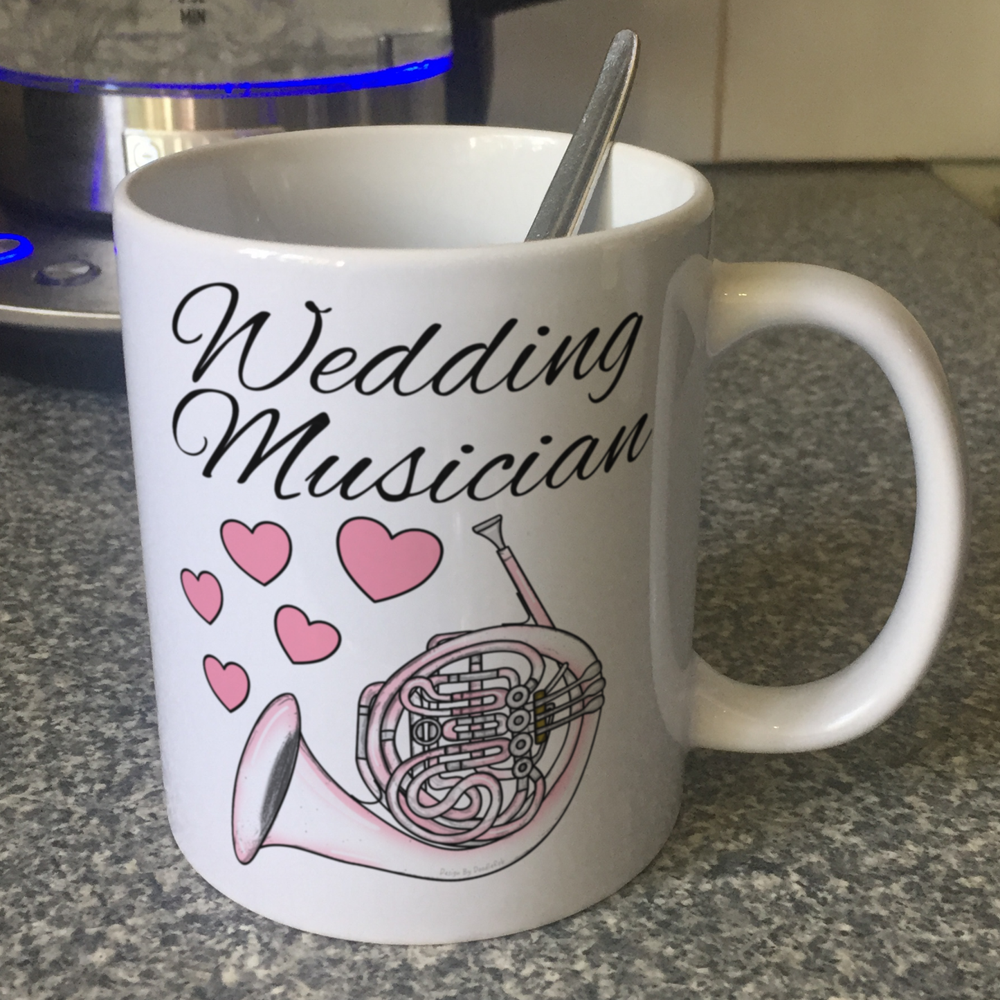 French Horn Wedding Mug - Brass Musician Gift