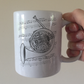 French Horn Music Notation Mug - Horn Player Mug - Brass Musician Gift