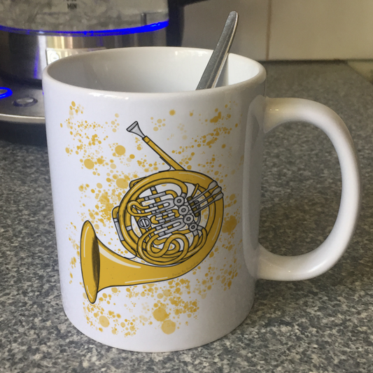 French Horn Mug - Horn Player Gift - Brass Musician Mug