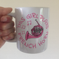 Pink French Horn Mug - This Girl Plays French Horn - Female Brass Musician - Brass Band Gift For Her