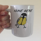 Great Tit Bird Personalised Mug - Custom Wildlife Mug - Gift For Bird Watcher