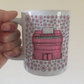 Harmonium Floral Mug (Pink Flowers) - Female Organist - Musician Gift For Girl
