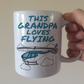Helicopter Father's Day Mug - This Grandpa Loves Flying - Pilot Aviation Enthusiast Gift