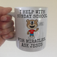 Church Sunday School Mug - For Miracles, Ask Jesus - Funny Christian Gift