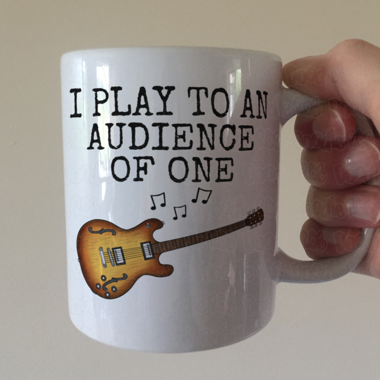 Church Guitarist Mug (Electric Guitar) - I Play To An Audience Of One - Worship Guitar Mug