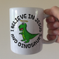 Christian Dinosaur Mug - I Believe In Jesus and Dinosaurs - Funny Church Pastor Gift