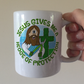 Christian Gardening Mug - Jesus Gives Me A Hedge Of Protection - Funny Church Mug
