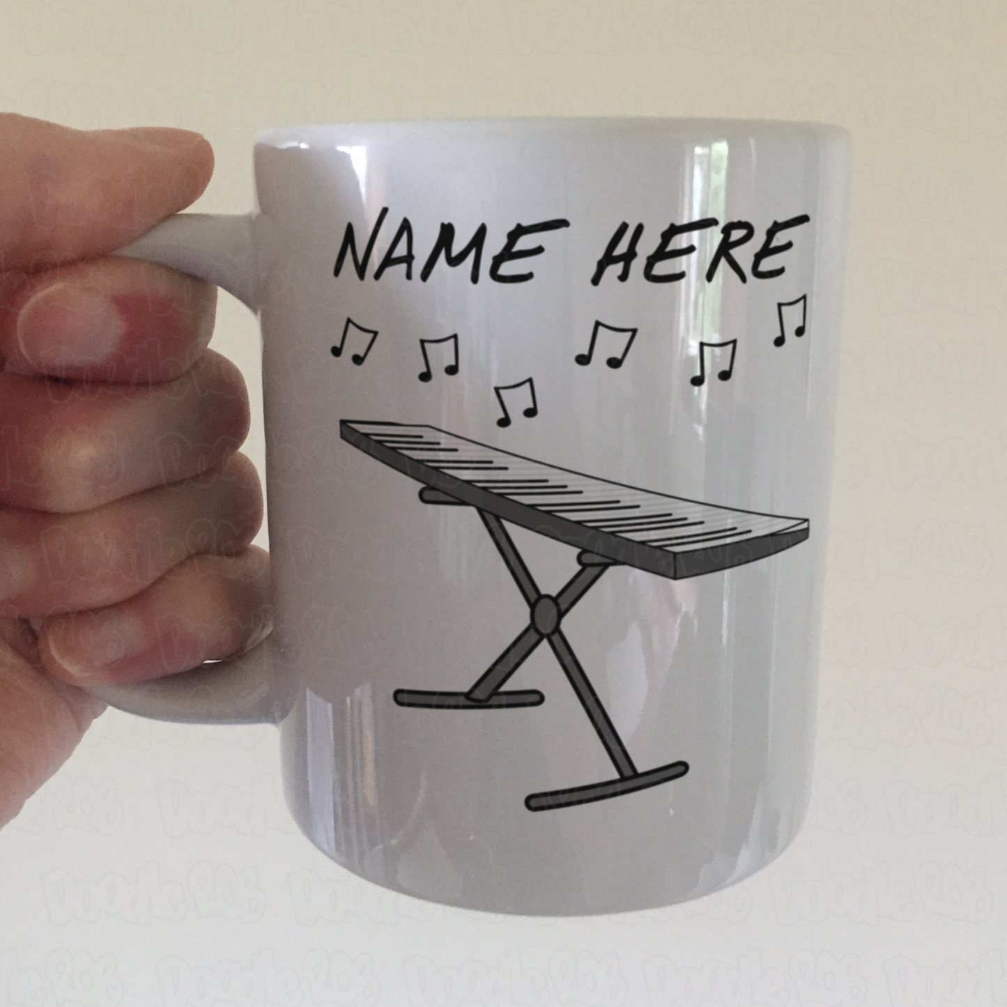 Keyboard Player Personalised Mug - Custom Gift For Keyboardist - Music Producer Mug