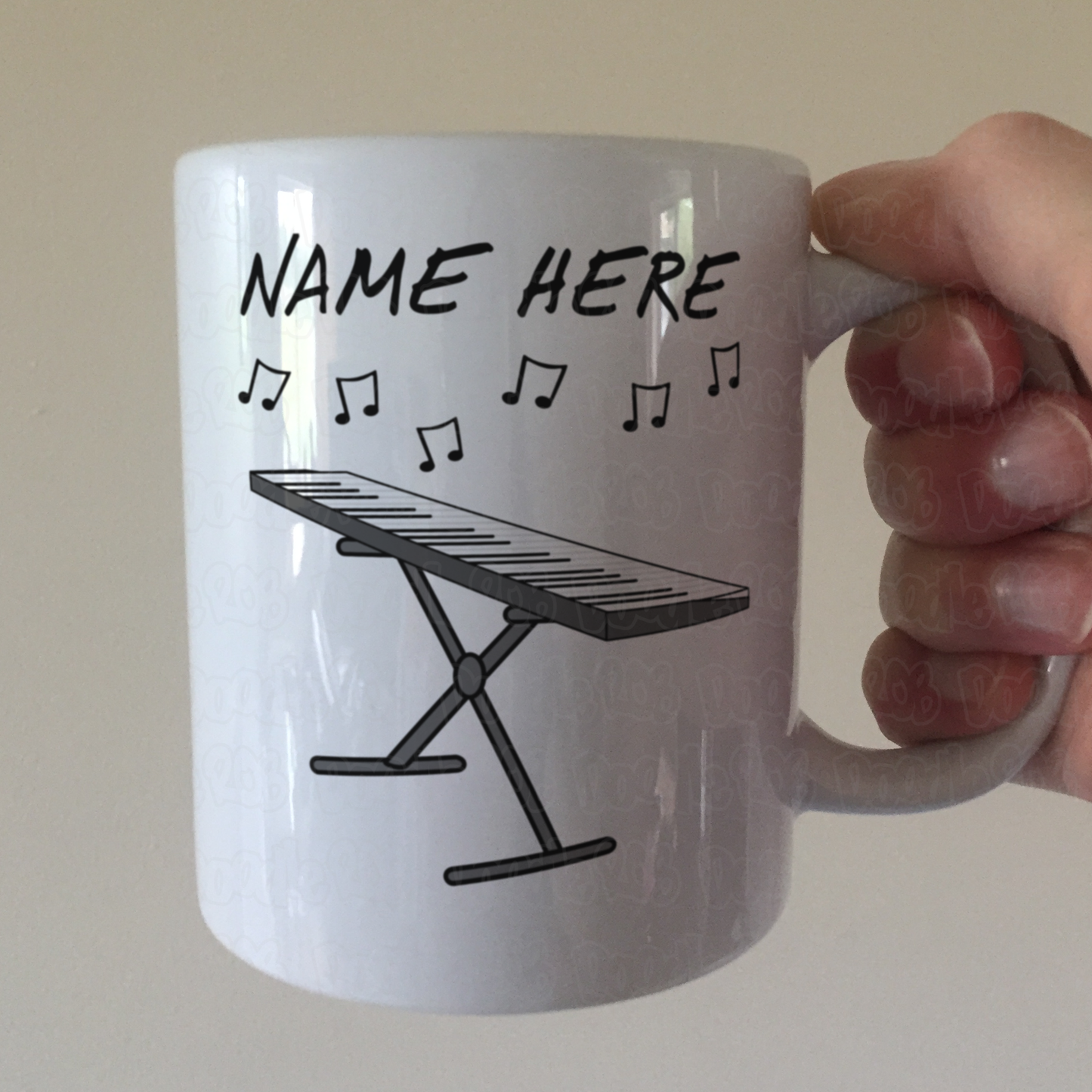 Keyboard Player Personalised Mug - Custom Gift For Keyboardist - Music Producer Mug