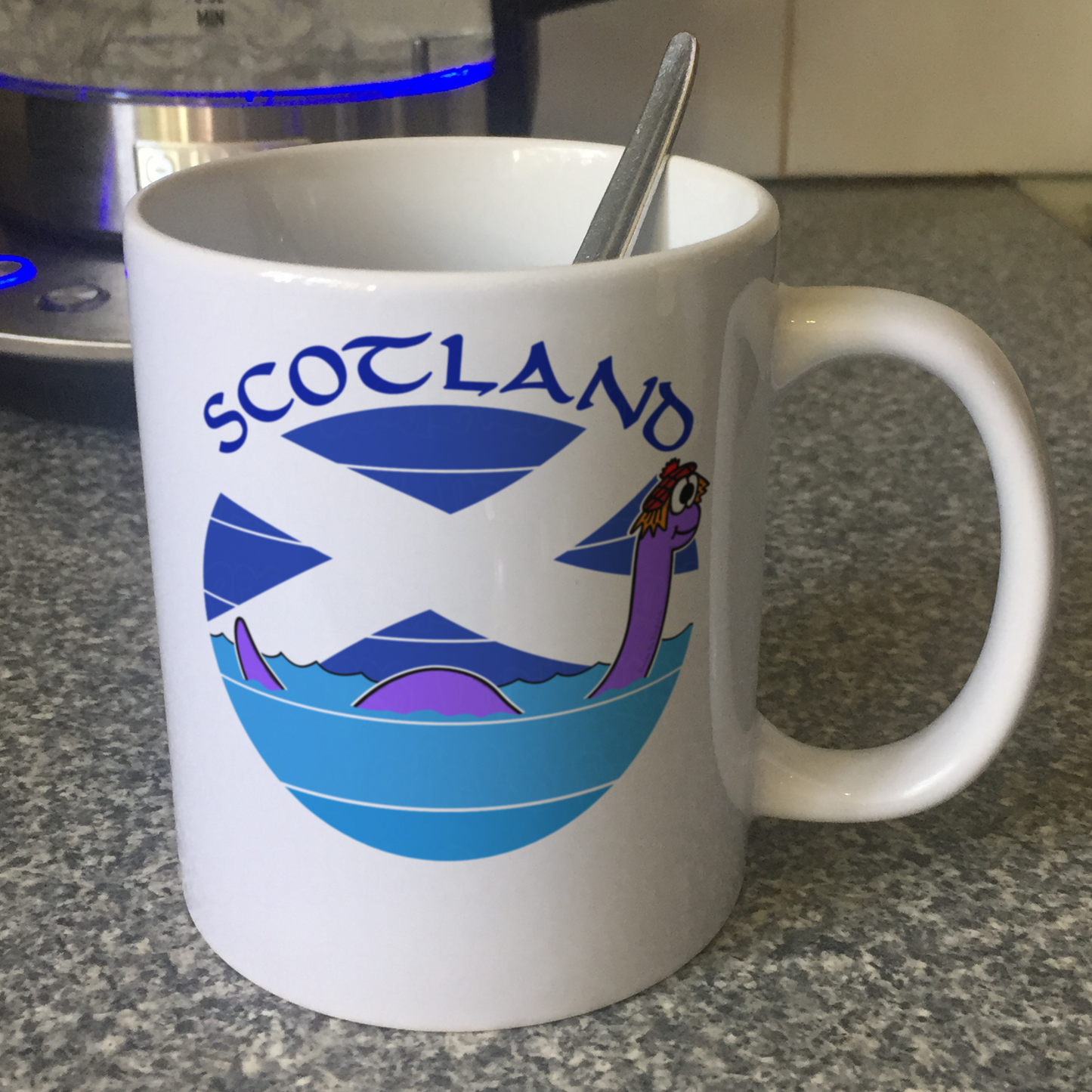 Funny Loch Ness Monster Mug - Scottish Mug For Kids - St Andrew's Day Gift - Scotland Mug