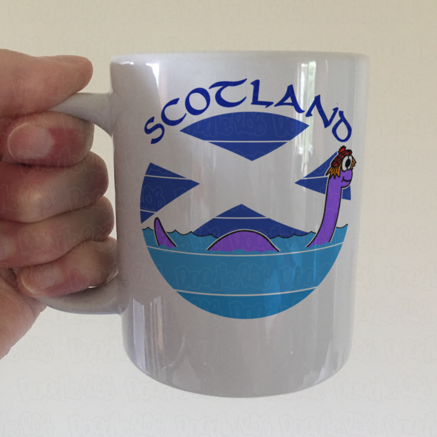 Funny Loch Ness Monster Mug - Scottish Mug For Kids - St Andrew's Day Gift - Scotland Mug