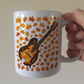 Autumn Mandolin Mug (Leaves) - Mandolinist Gift - Folk Musician Gift For Fall or Thanksgiving